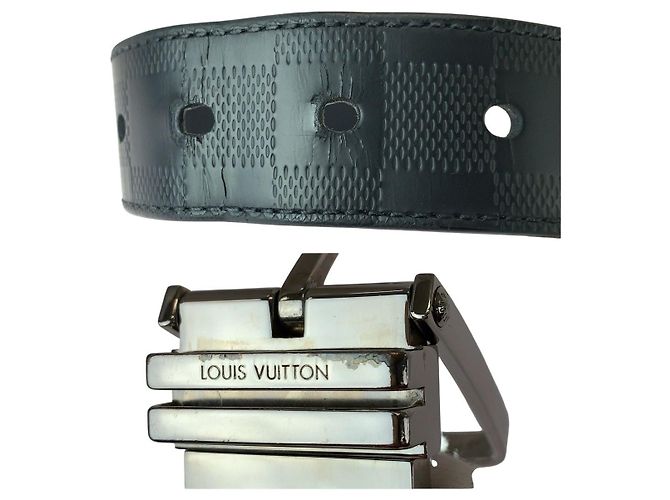Cintura Louis Vuitton Damier Infini Leather - vista 7
