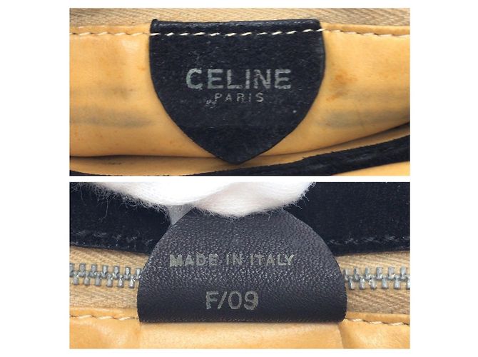 Céline Borsa a tracolla Celine Star Ball in camoscio - vista 4