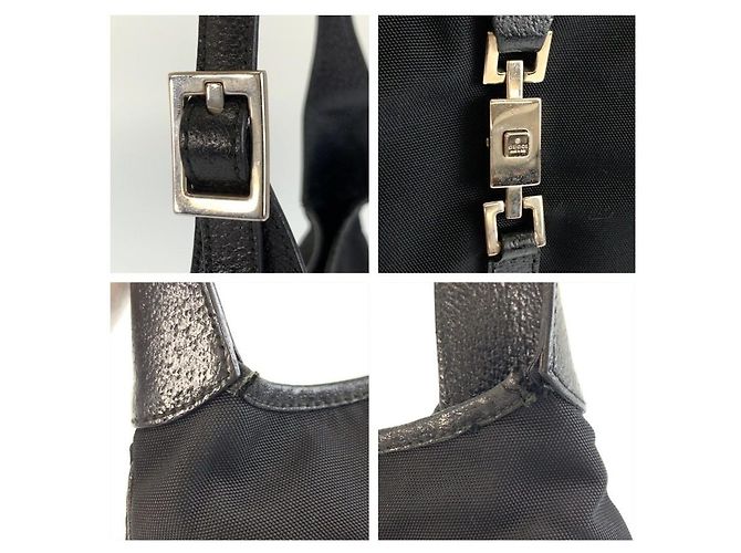 Borsa Gucci Jackie in nylon e pelle - vista 5