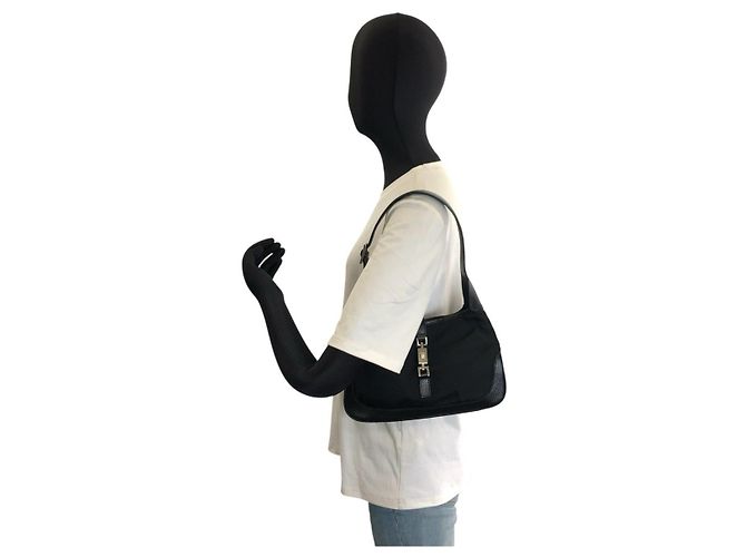 Borsa Gucci Jackie in nylon e pelle - vista 6