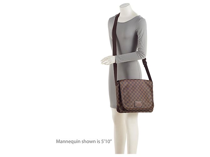 Louis Vuitton Damier Ebene Brooklyn MM Messenger - vista 5