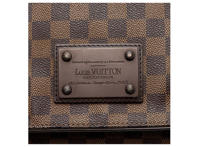 Louis Vuitton Damier Ebene Brooklyn MM Messenger - vista 9