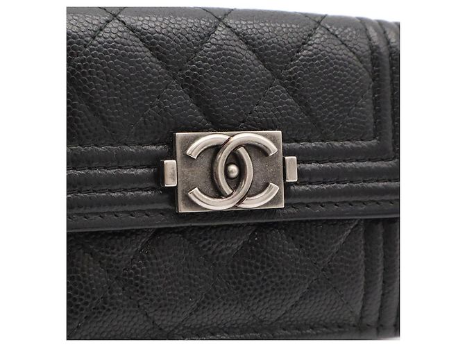 Portafoglio Chanel Boy Matelassé Small Flap Tri-fold - vista 4