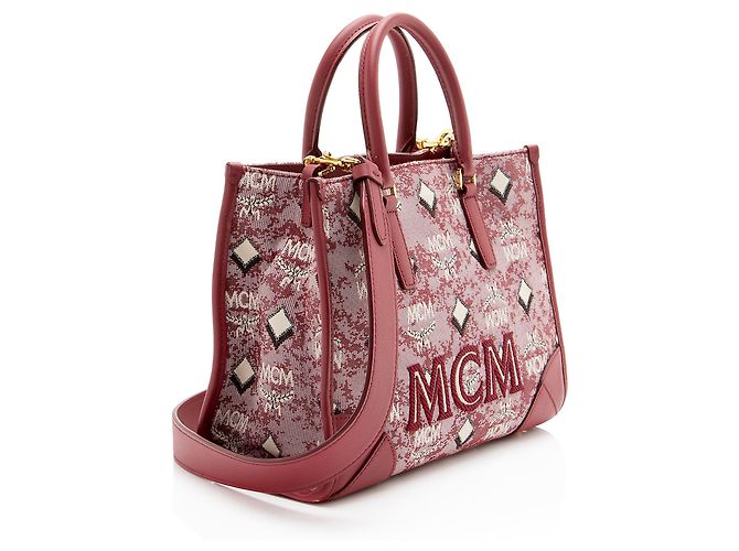 MCM Vintage Monogram Jacquard Small Tote - vista 2