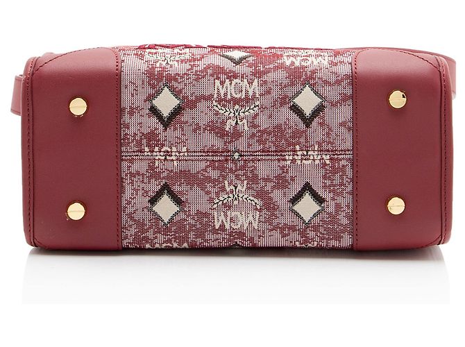 MCM Vintage Monogram Jacquard Small Tote - vista 4
