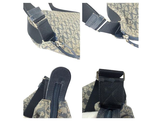 Borsa a tracolla Dior Trotter in tela e pelle - vista 5