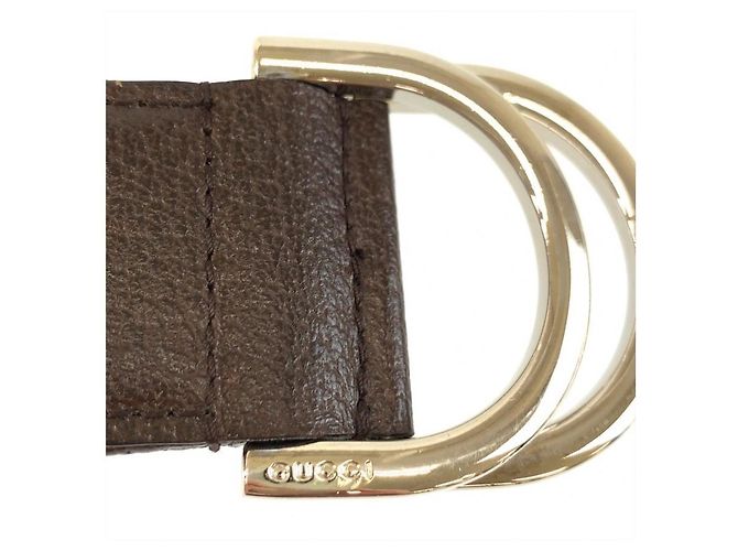 Gucci Sherry Line Gürtel aus Canvas mit Doppelring - Ansicht 5