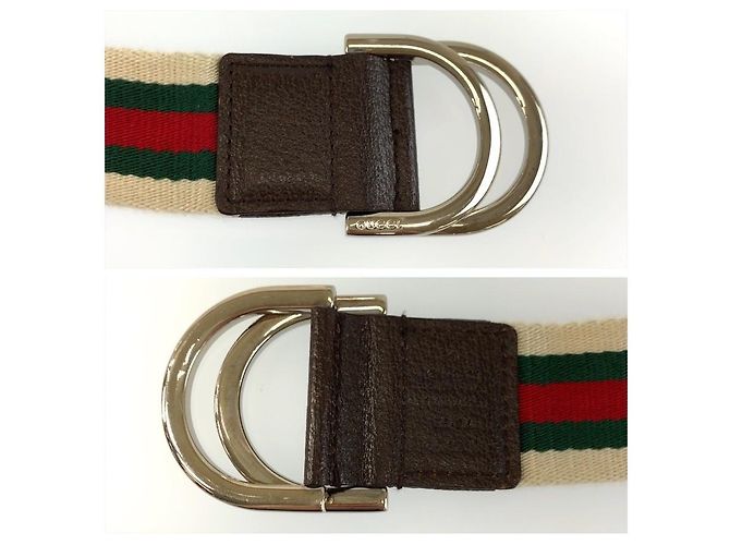 Gucci Sherry Line Gürtel aus Canvas mit Doppelring - Ansicht 7