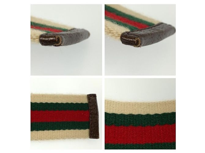 Gucci Sherry Line Gürtel aus Canvas mit Doppelring - Ansicht 8