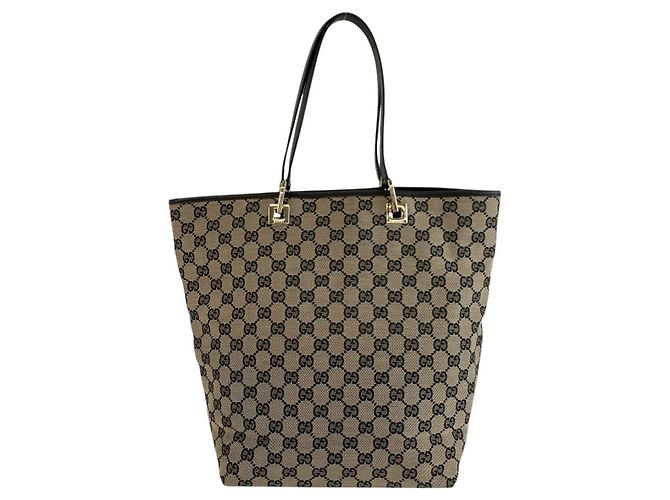 Gucci GG Canvas Leather Tote Bag - Ansicht 2