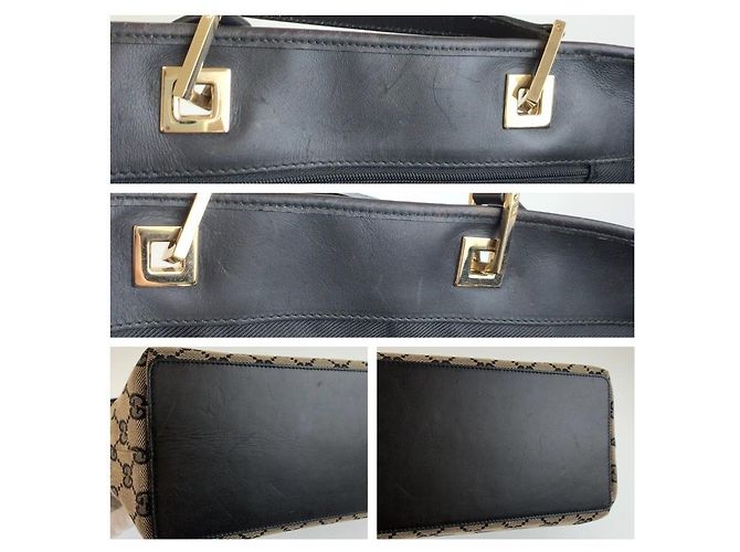 Gucci GG Canvas Leather Tote Bag - Ansicht 5