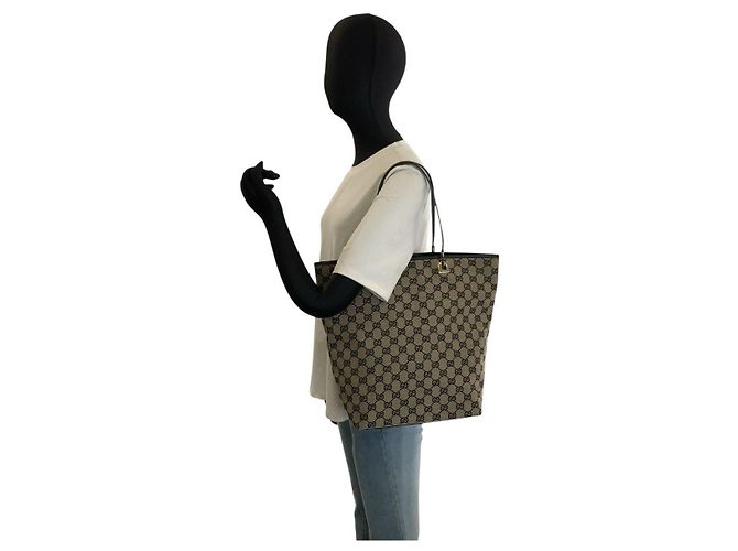 Gucci GG Canvas Leather Tote Bag - Ansicht 6