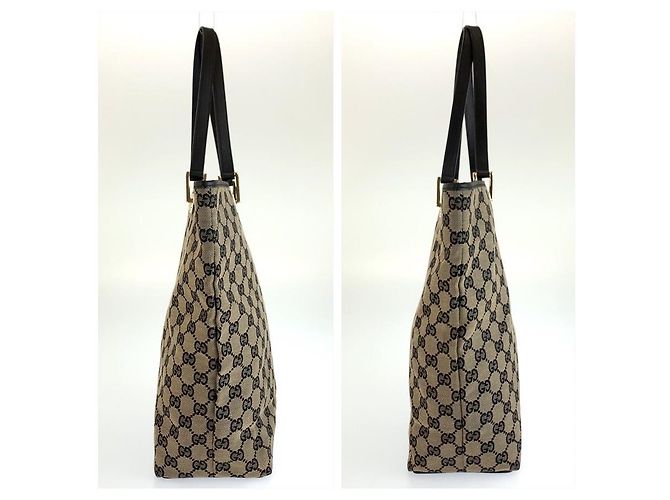 Gucci GG Canvas Leather Tote Bag - Ansicht 7
