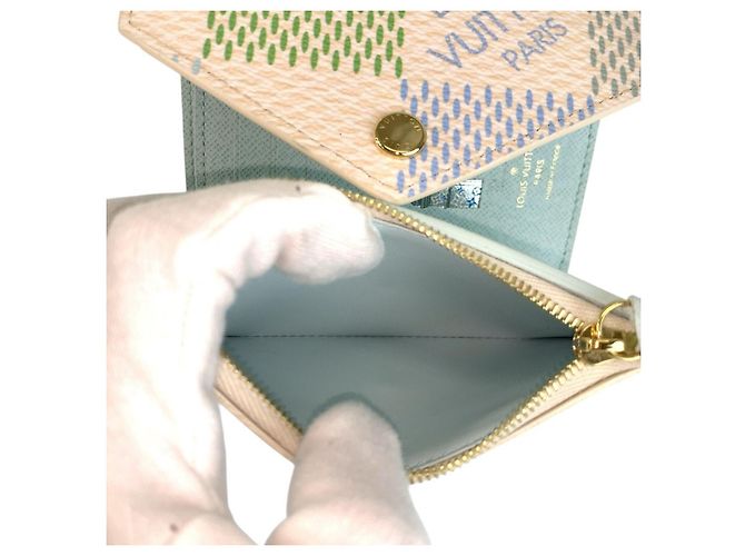Louis Vuitton Portefeuille Victorine Damier Riche Wallet - vista 6