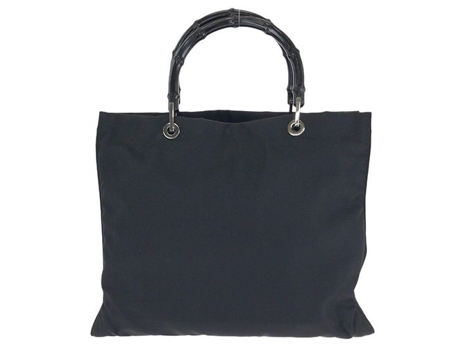 Borsa Tote Gucci Bamboo in nylon - vista 2