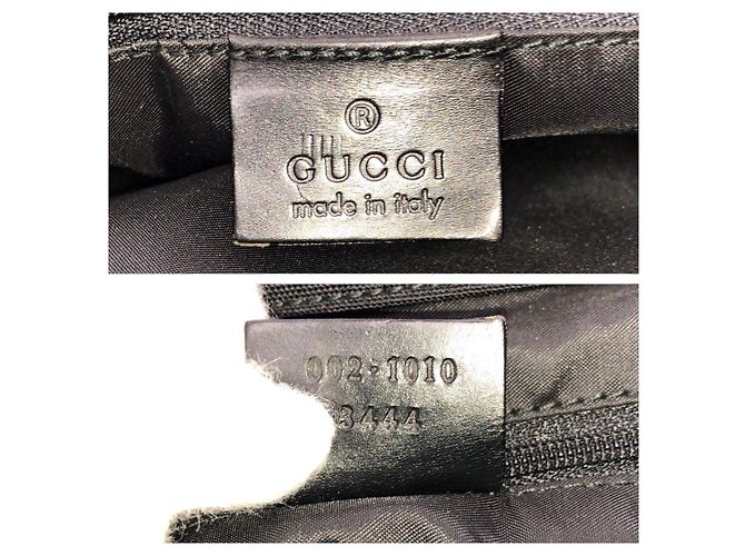 Borsa Tote Gucci Bamboo in nylon - vista 4