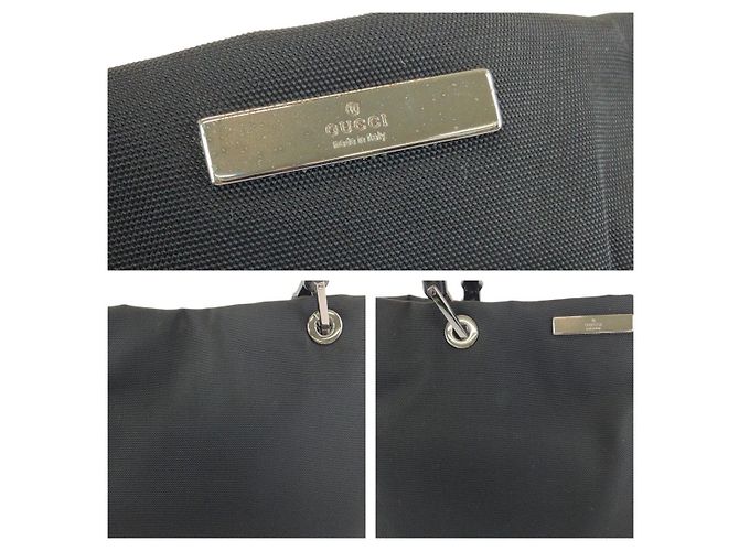 Borsa Tote Gucci Bamboo in nylon - vista 6