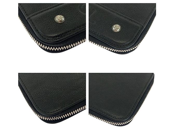 Portafoglio lungo Chanel in pelle Caviar - vista 3