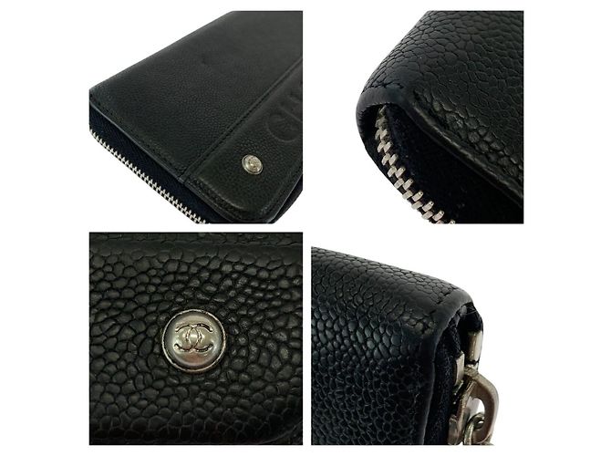 Portafoglio lungo Chanel in pelle Caviar - vista 6