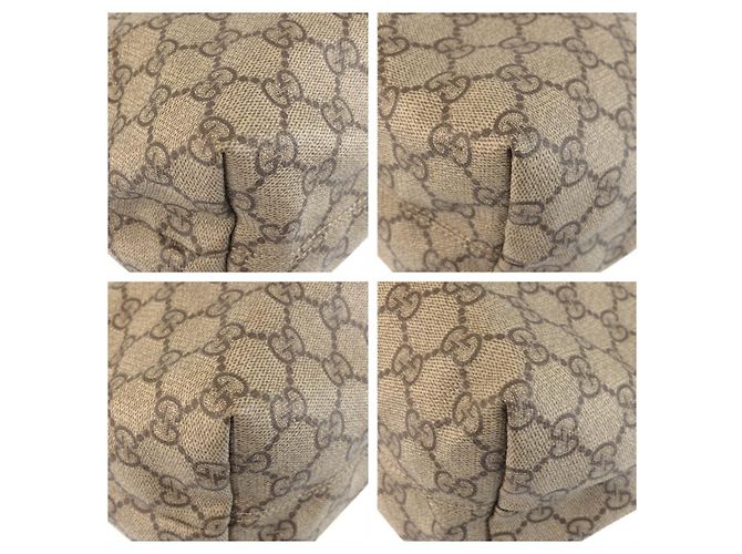 Borsa Tote Gucci GG Supreme Canvas Leather - vista 3