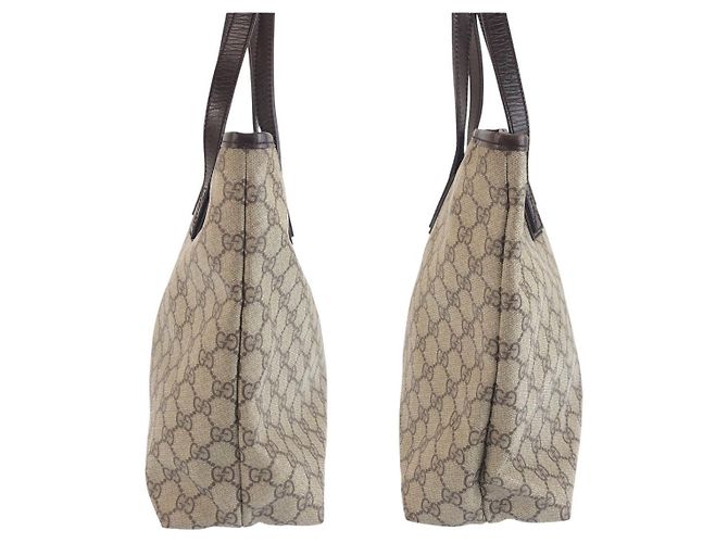 Borsa Tote Gucci GG Supreme Canvas Leather - vista 7
