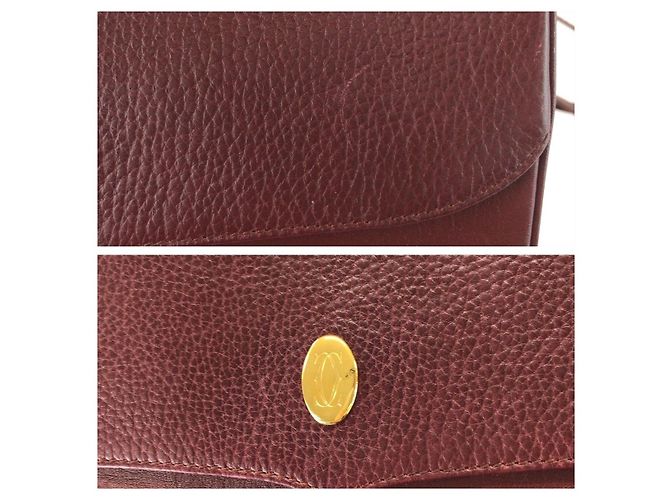 Borsa a tracolla in pelle Cartier Must Line - vista 6