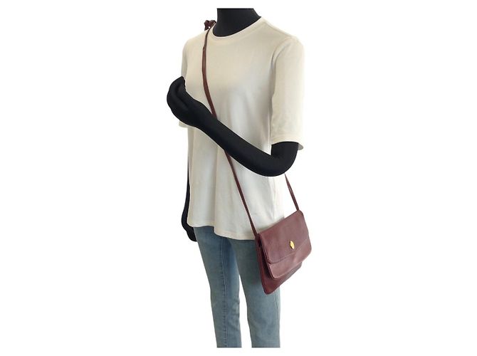 Borsa a tracolla in pelle Cartier Must Line - vista 7