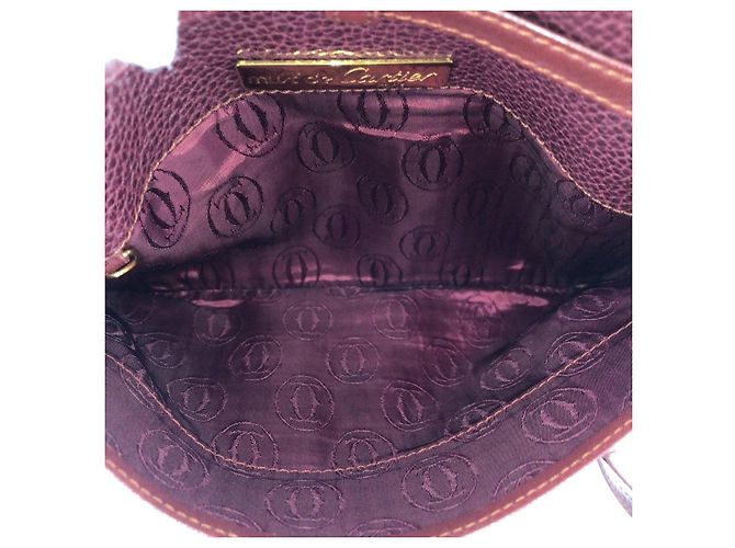 Borsa a tracolla in pelle Cartier Must Line - vista 9