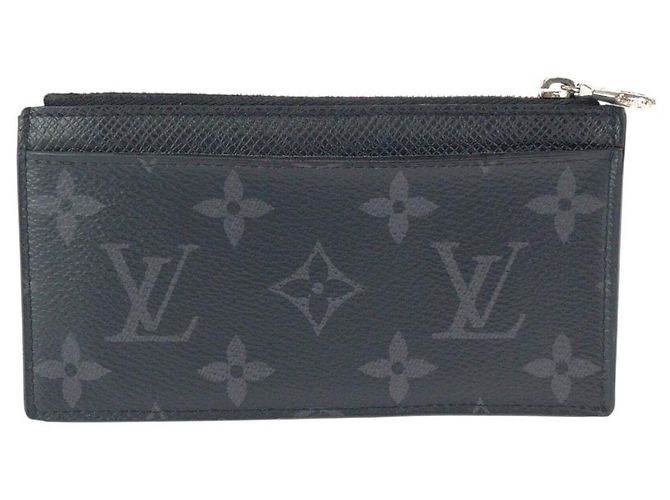 Louis Vuitton Monogram Eclipse Taiga Card Coin Case - view 2