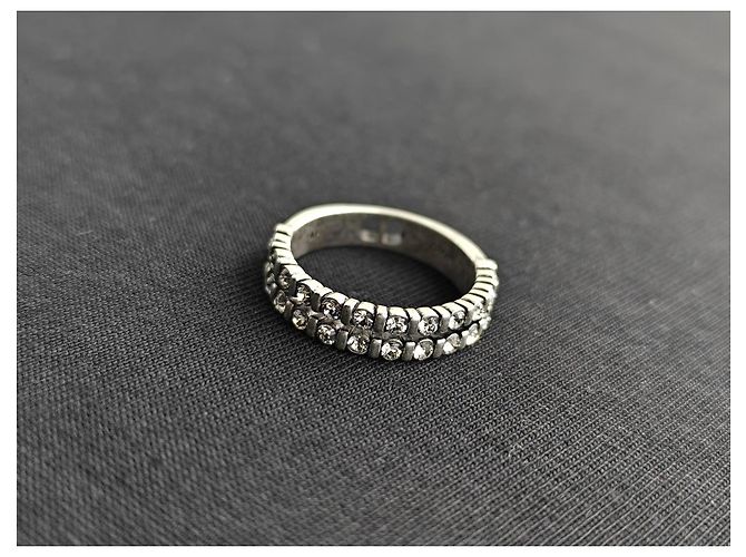 Dior Crystals und CD Icon Doppelband-Ring - Ansicht 2