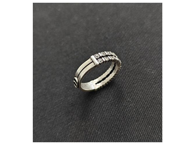 Dior Crystals und CD Icon Doppelband-Ring - Ansicht 7