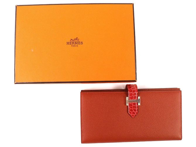 Béarn Portafoglio Hermès Bearn Souffl in pelle Epsom - vista 2