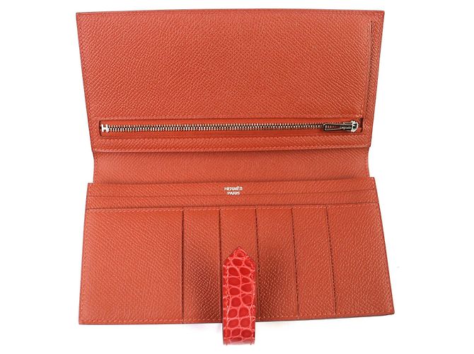 Béarn Portafoglio Hermès Bearn Souffl in pelle Epsom - vista 6