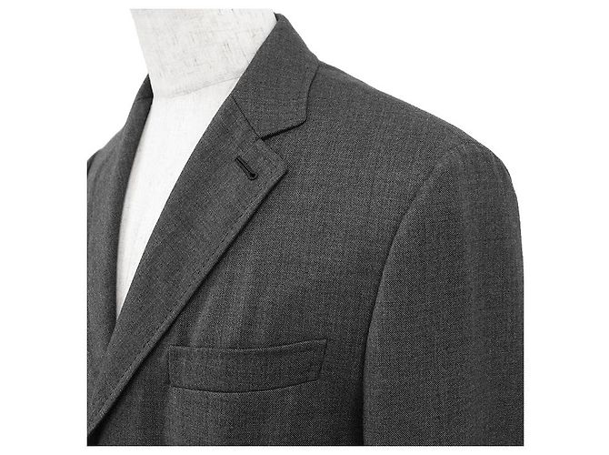 Autre Marque Abrigo Brioni Chester de lana sharkskin - vista 11