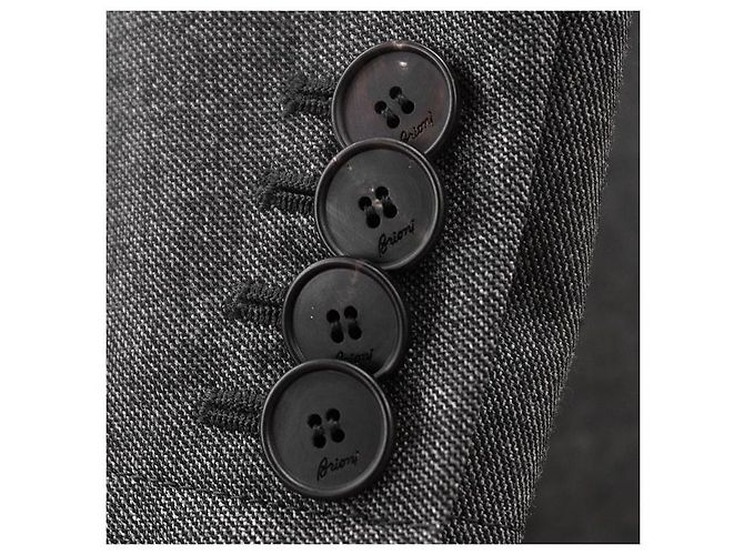 Autre Marque Abrigo Brioni Chester de lana sharkskin - vista 16
