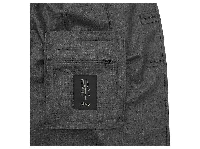Autre Marque Abrigo Brioni Chester de lana sharkskin - vista 20