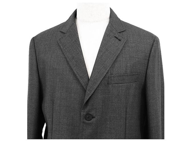 Autre Marque Abrigo Brioni Chester de lana sharkskin - vista 3