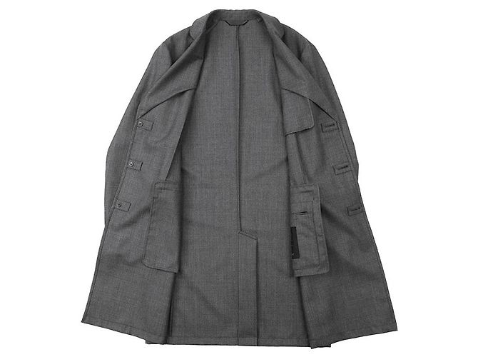 Autre Marque Abrigo Brioni Chester de lana sharkskin - vista 8