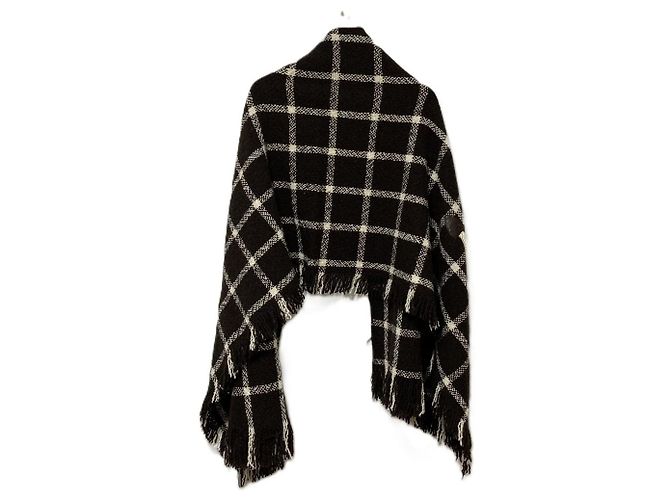 Autre Marque Yohji Yamamoto Karoschal mit Fransen - Ansicht 2