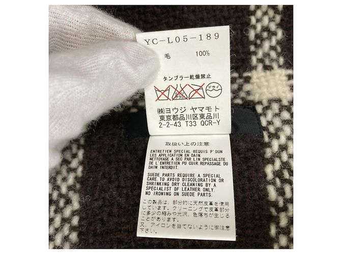 Autre Marque Yohji Yamamoto Karoschal mit Fransen - Ansicht 8