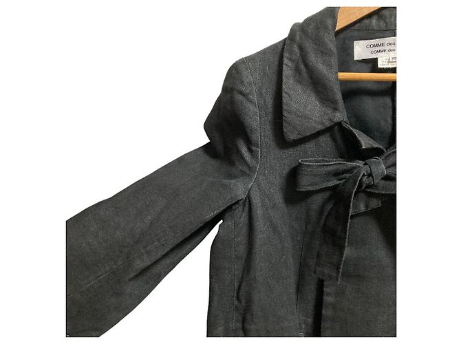 Comme des Garcons Comme des Garcons Abrigo de lino - vista 2