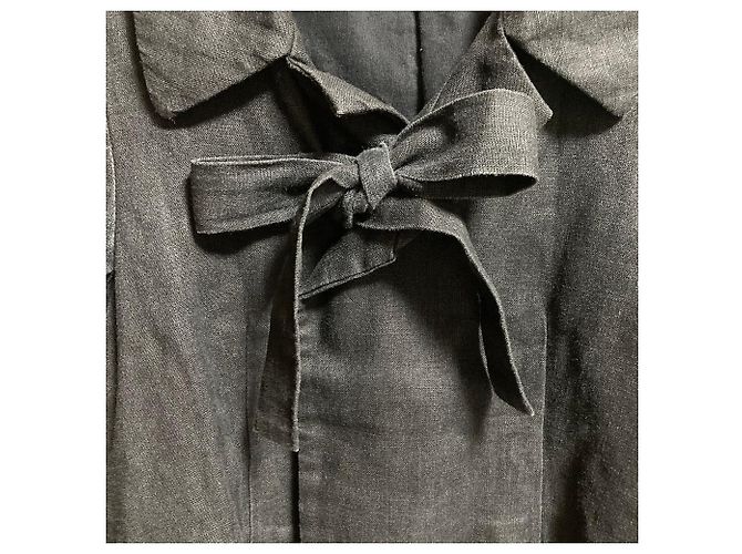 Comme des Garcons Comme des Garcons Abrigo de lino - vista 3