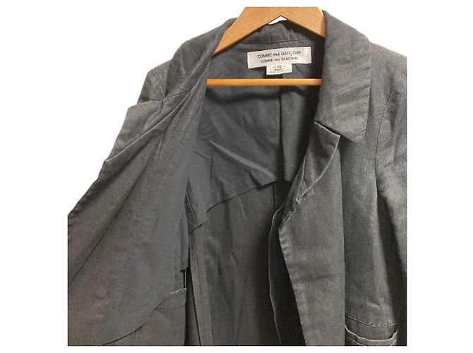 Comme des Garcons Comme des Garcons Abrigo de lino - vista 4