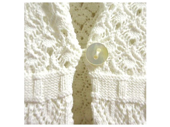 Autre Marque Chaqueta de crochet y encaje a rayas three dots - vista 3
