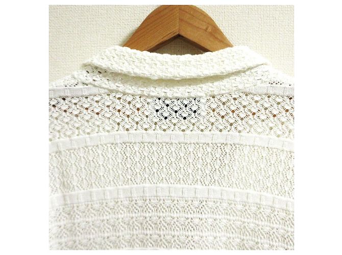 Autre Marque Chaqueta de crochet y encaje a rayas three dots - vista 7