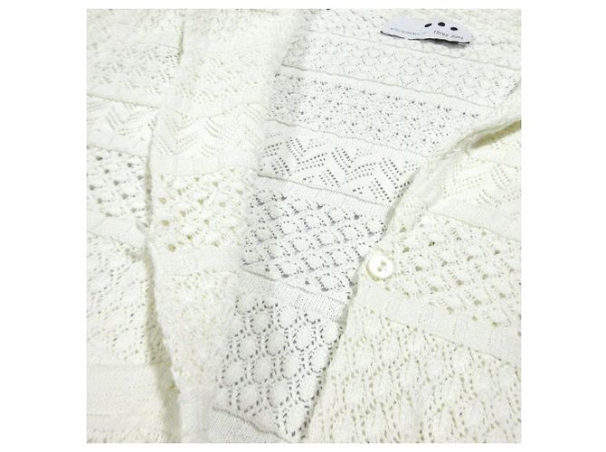 Autre Marque Chaqueta de crochet y encaje a rayas three dots - vista 8