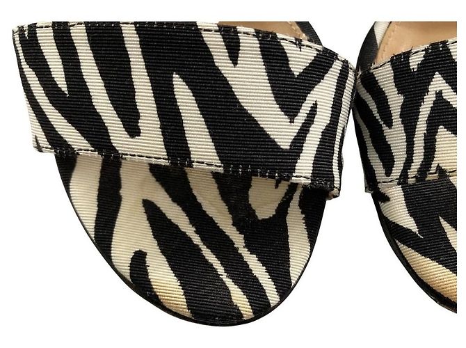 Autre Marque Sandali wedge Sergio Rossi Zebra - vista 10