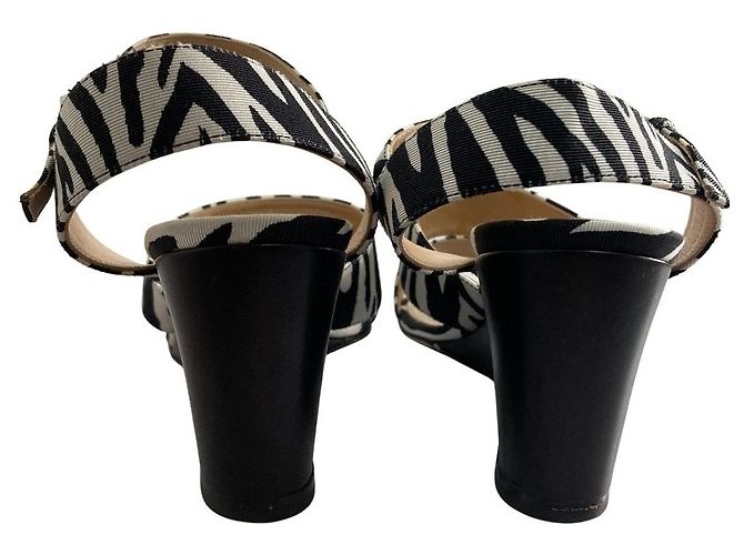 Autre Marque Sandali wedge Sergio Rossi Zebra - vista 5