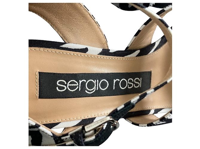Autre Marque Sandali wedge Sergio Rossi Zebra - vista 6