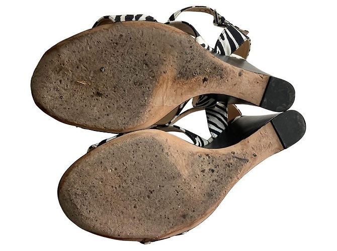 Autre Marque Sandali wedge Sergio Rossi Zebra - vista 7